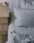 "Ink" Pinstripe Linen Pillowcases