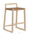 Adanna Timber & Loom Barchair Natural