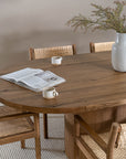 Amari Oval Oak Dining Table 2.8M