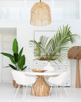 Soyo White Rattan Dining Chair