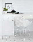 Soyo White Rattan Dining Chair