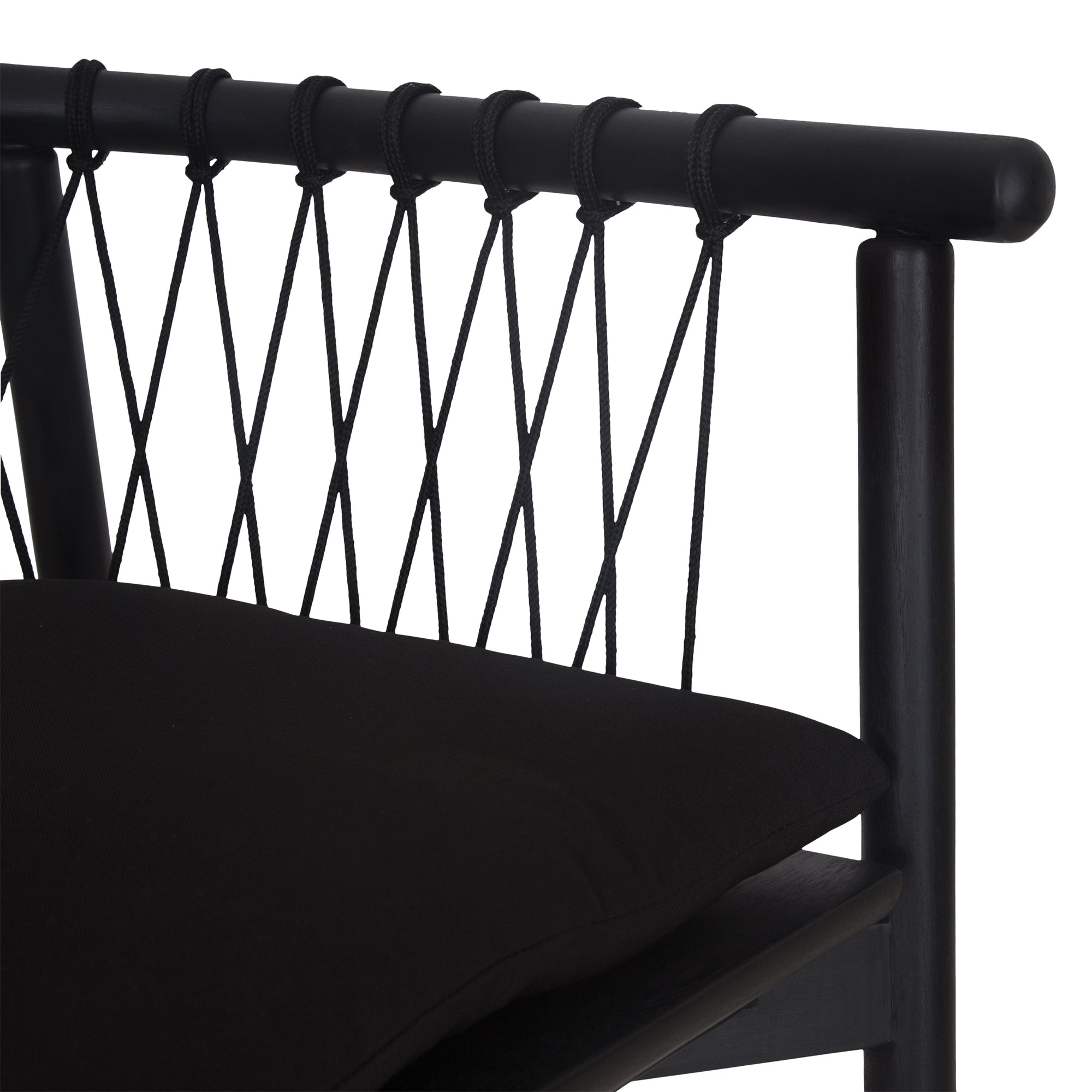 Sumbe Teak Dining Chair | Black