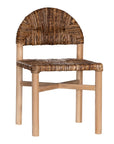 Asha Teak & Rattan Dining Chair Natural