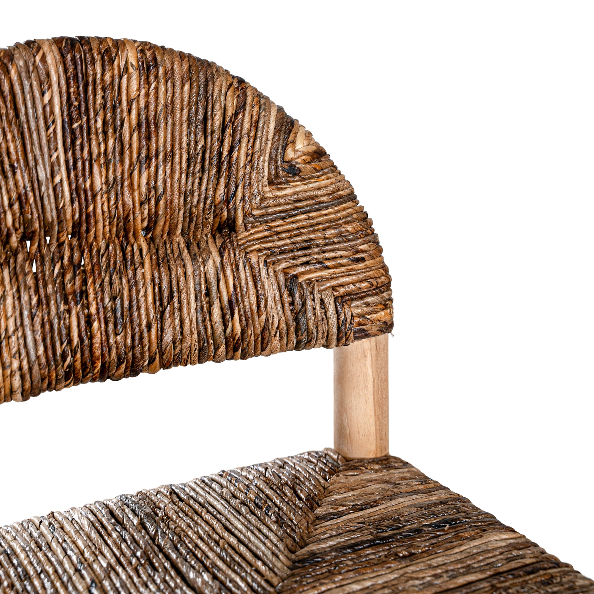 Asha Teak &amp; Rattan Dining Chair Natural