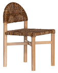 Asha Teak & Rattan Dining Chair Natural