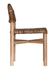 Asha Teak & Rattan Dining Chair Natural