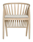 Aanu Timber Dining Chair with Fabric Seat