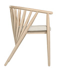 Aanu Timber Dining Chair with Fabric Seat