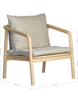 Billie Timber Armchair Natural