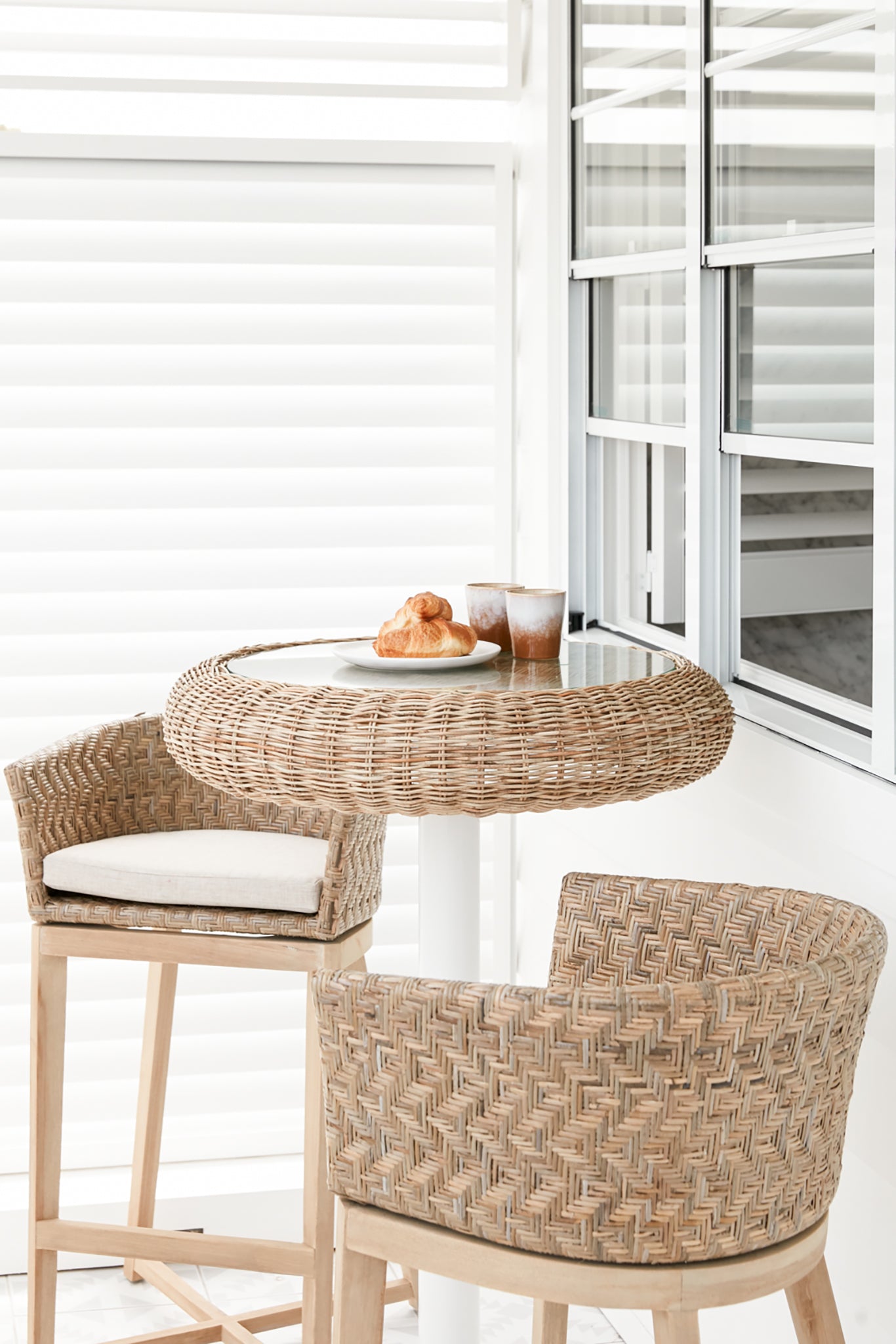 Bondi Teak and Rattan Barchair