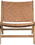 Kakadu Leather Weave Occasional Chair