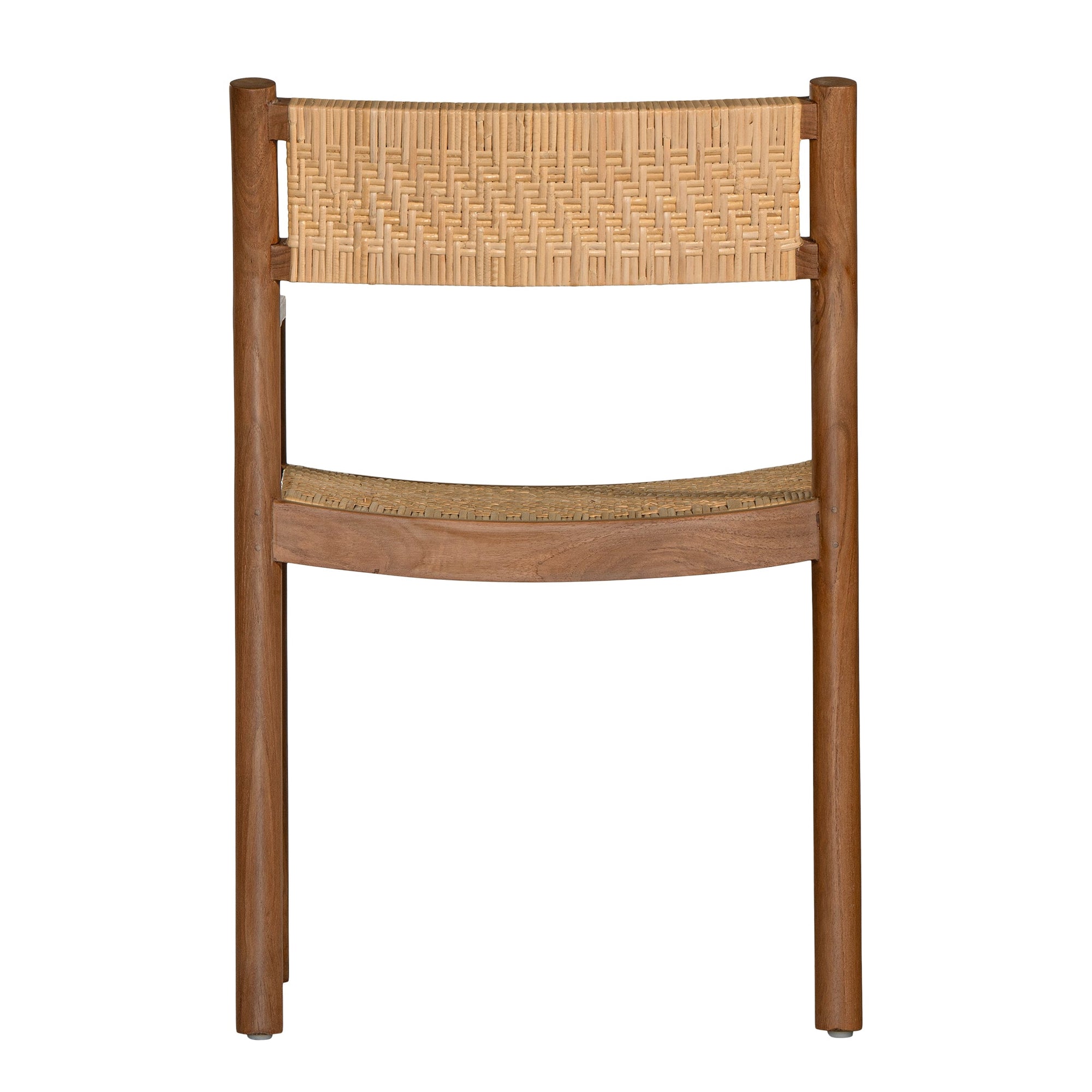 Chateau Teak Armchair with Woven Rattan Seat