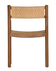 Chateau Teak Armchair with Woven Rattan Seat