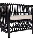 Brazil Tub Black Rattan Chair