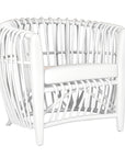 Brazil Tub White Rattan Chair