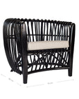 Brazil Tub Rattan Chair Black