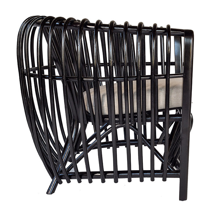 Brazil Tub Black Rattan Chair