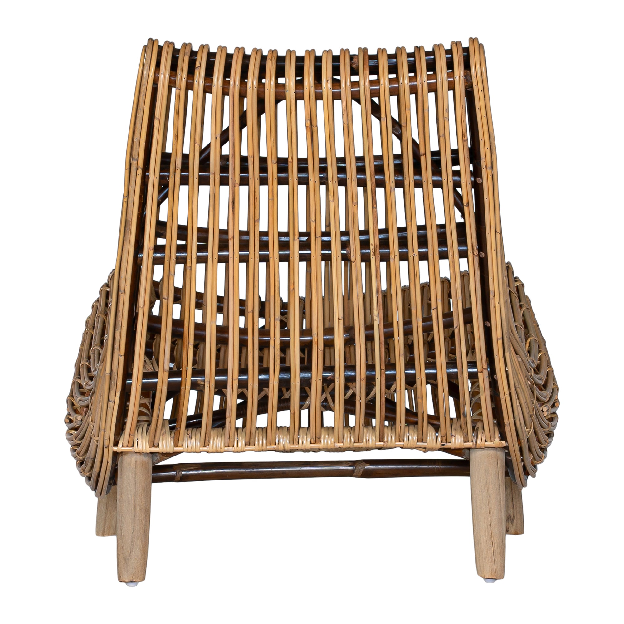 Handcrafted Black Rattan Congo Relax Lounge Chair