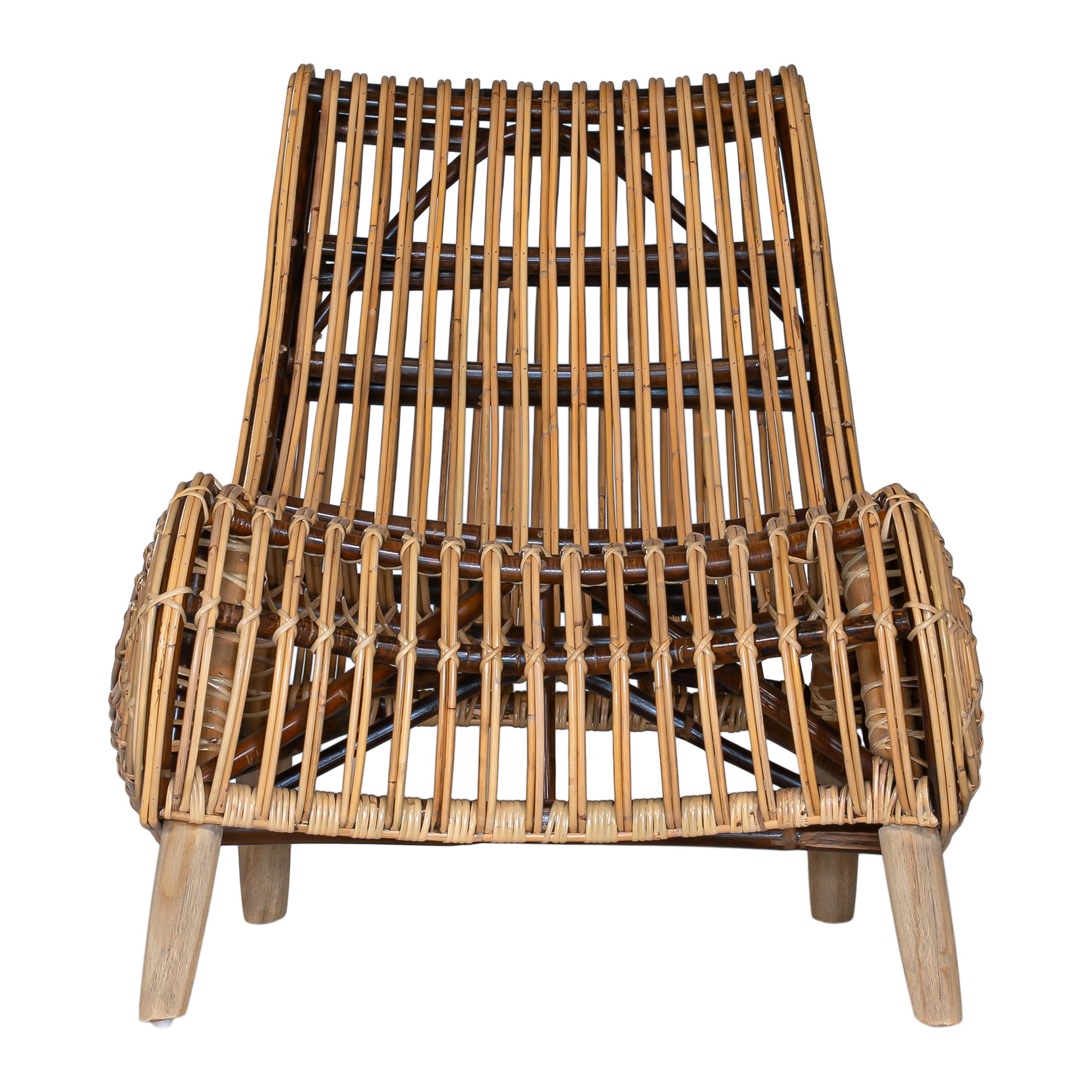 Handcrafted Natural Rattan Congo Relax Lounge Chair