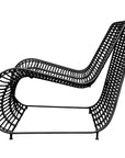 Villa Occasional Black Iron Chair