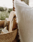 “Whistler” Frayed Linen European Pillowcases - KULALA Living