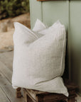 "Ink" Pinstripe Linen European Pillowcases