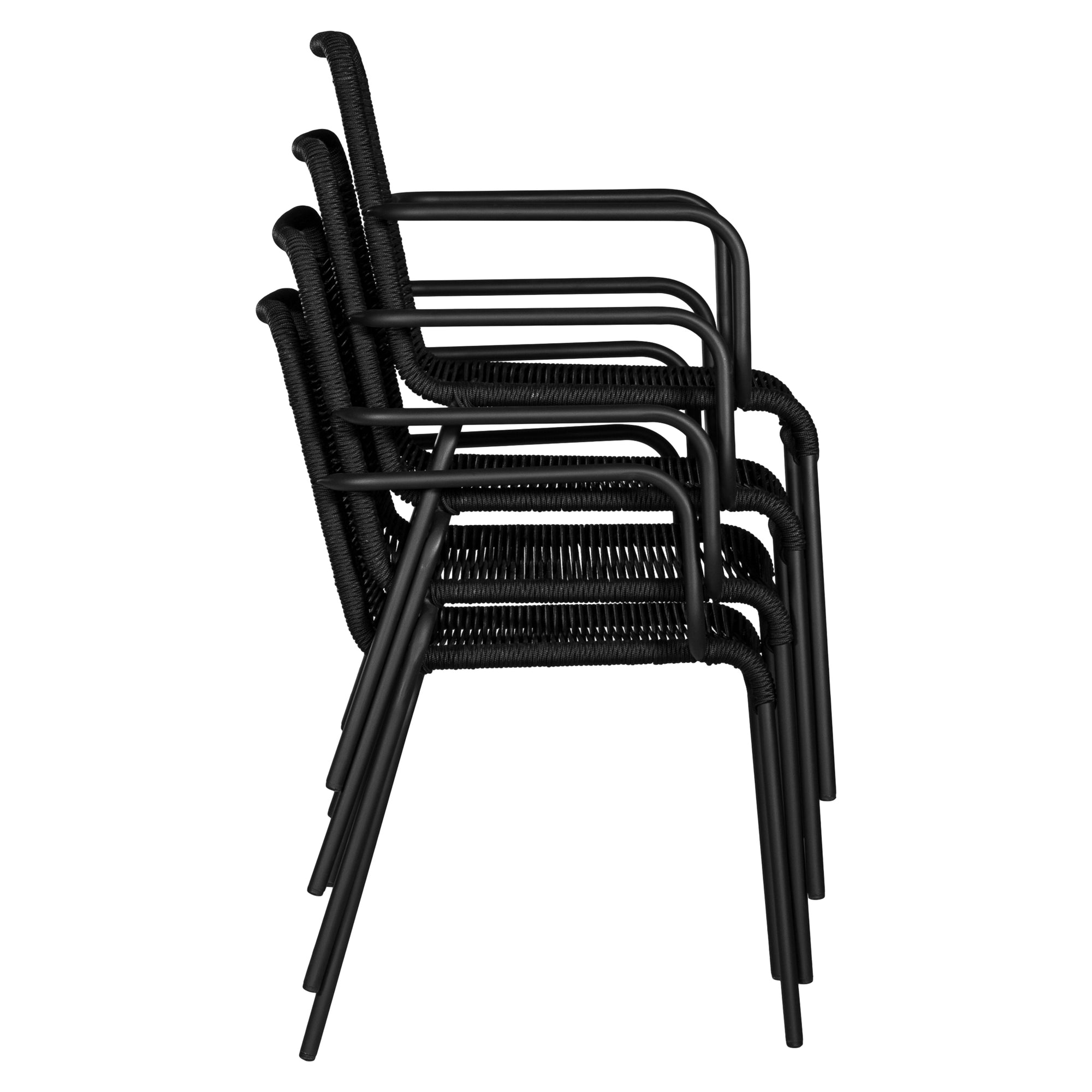 Dumo Outdoor Rope Armchair Black - KULALA Living