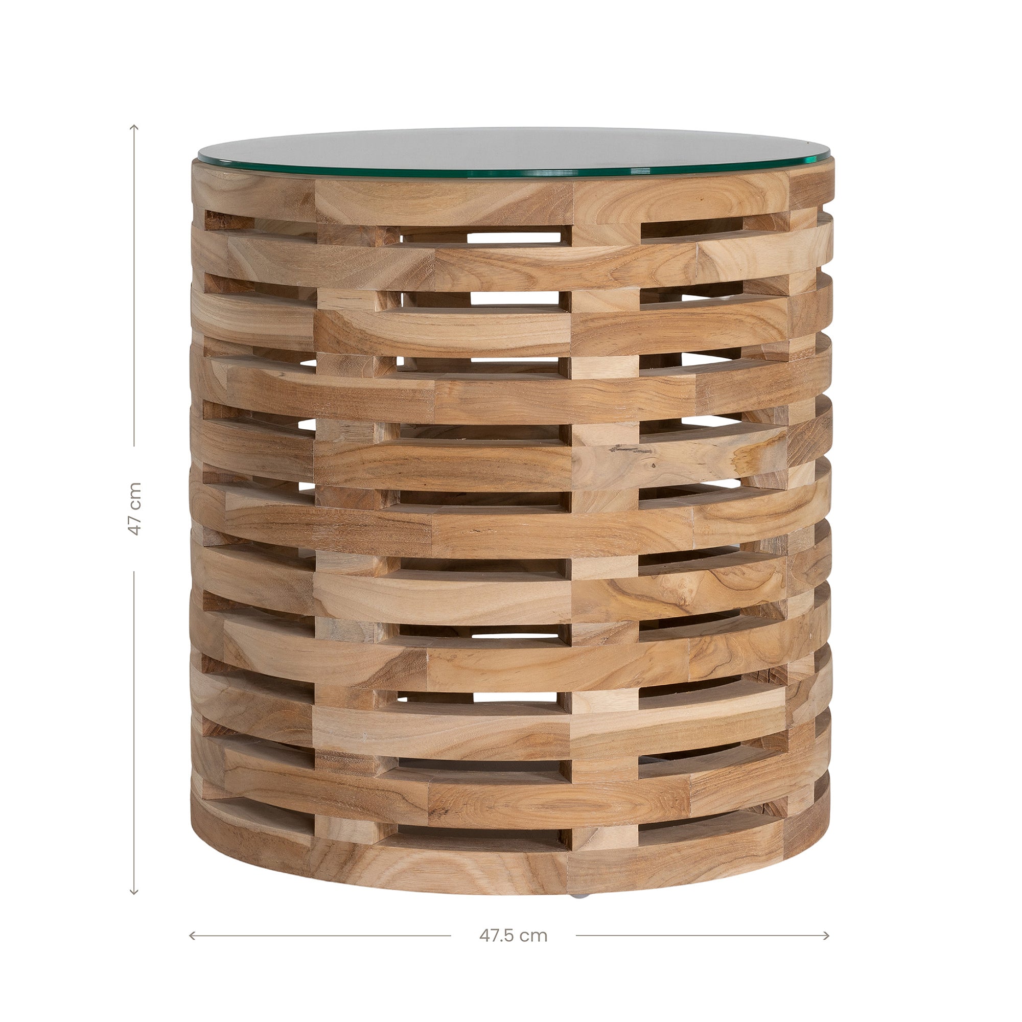 Lima Teak Side Table Natural