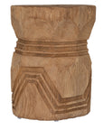 Kibale Hand Carved Timber Side Table