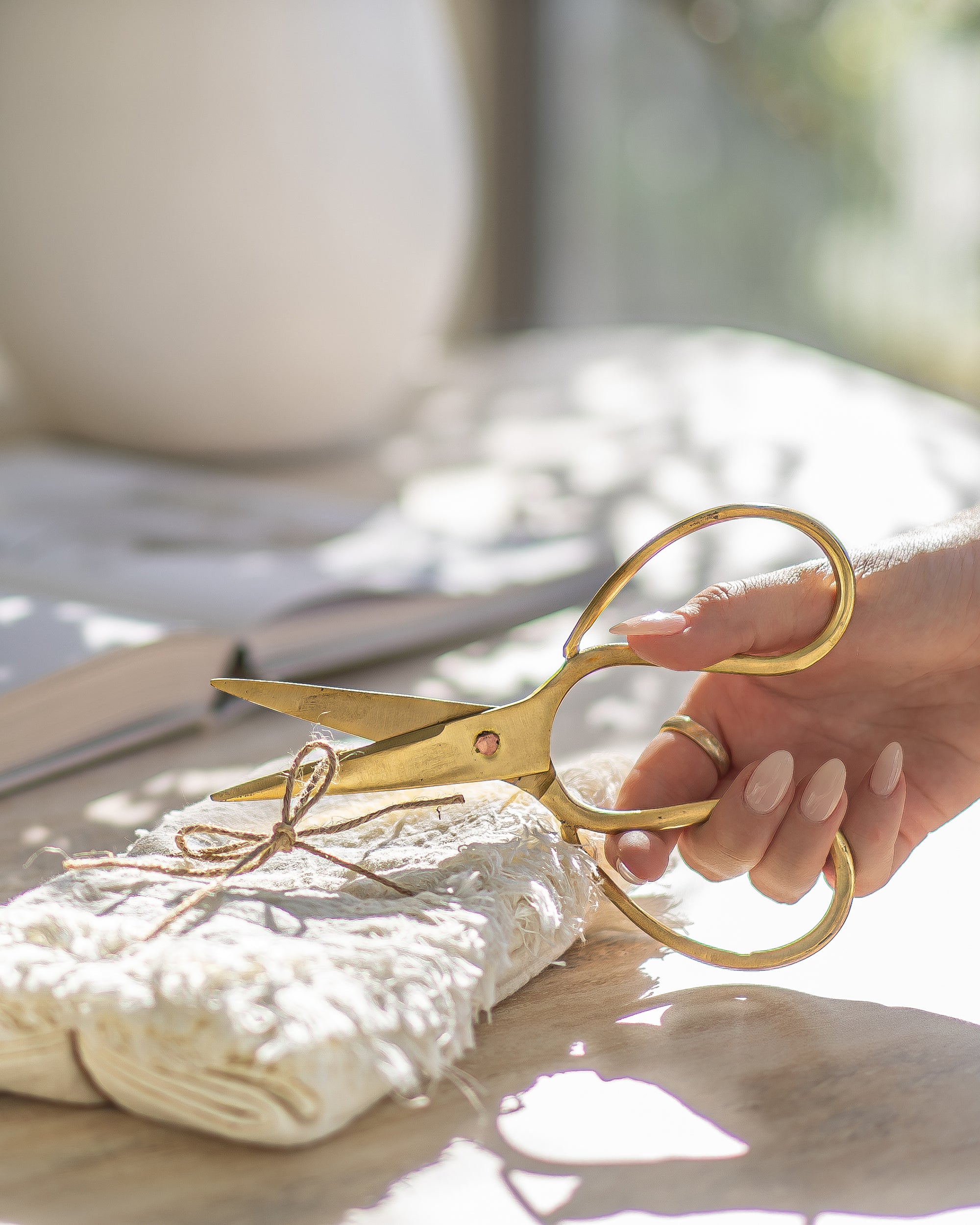 Hand Forged Brass Artisan Scissors 