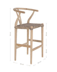 Hanni Teak & Rope Barchair Natural