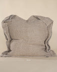 Harvest Linen Square Cushion with Decorative Boarder Natural