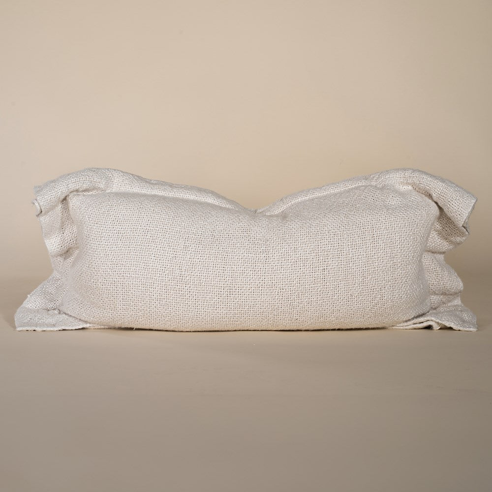 Harvest Linen Rectangular Cushion Ivory - KULALA Living