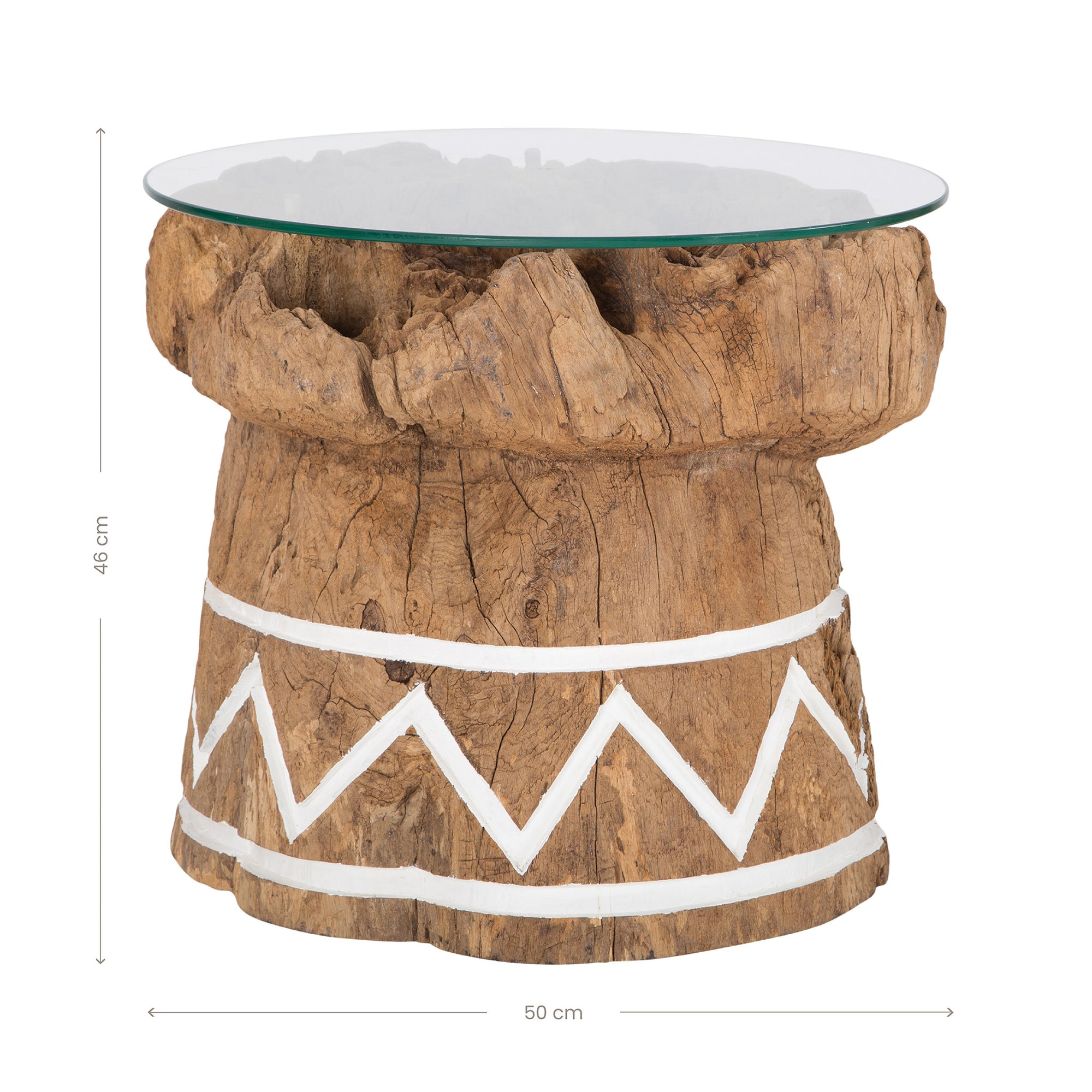 Iluma Reclaimed Timber Side Table - KULALA Living