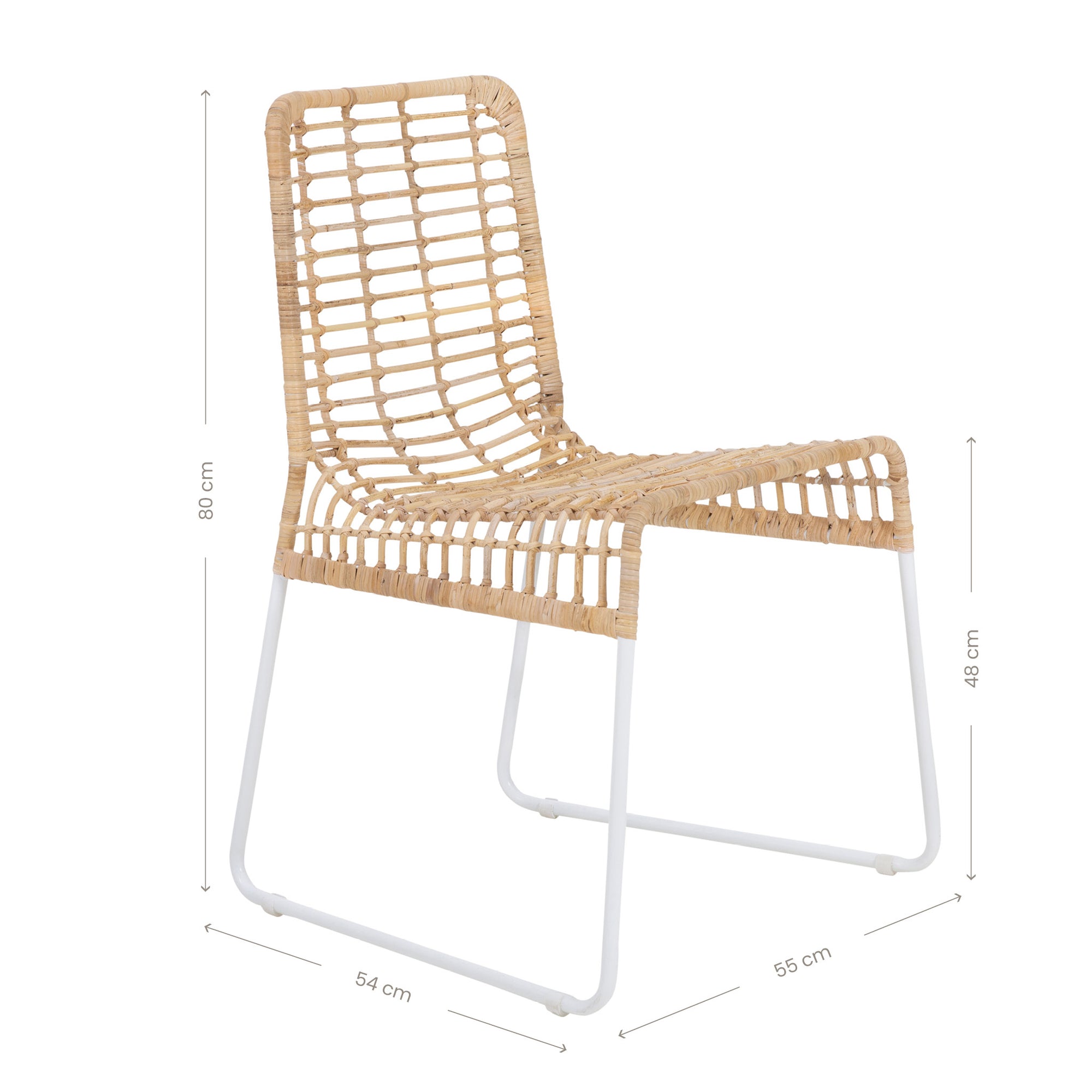 Inuka Rattan Dining Chair Natural - KULALA Living