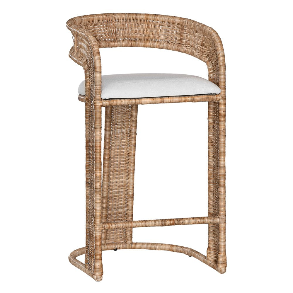 Jamila Cane Webbing Barchair Natural - KULALA Living