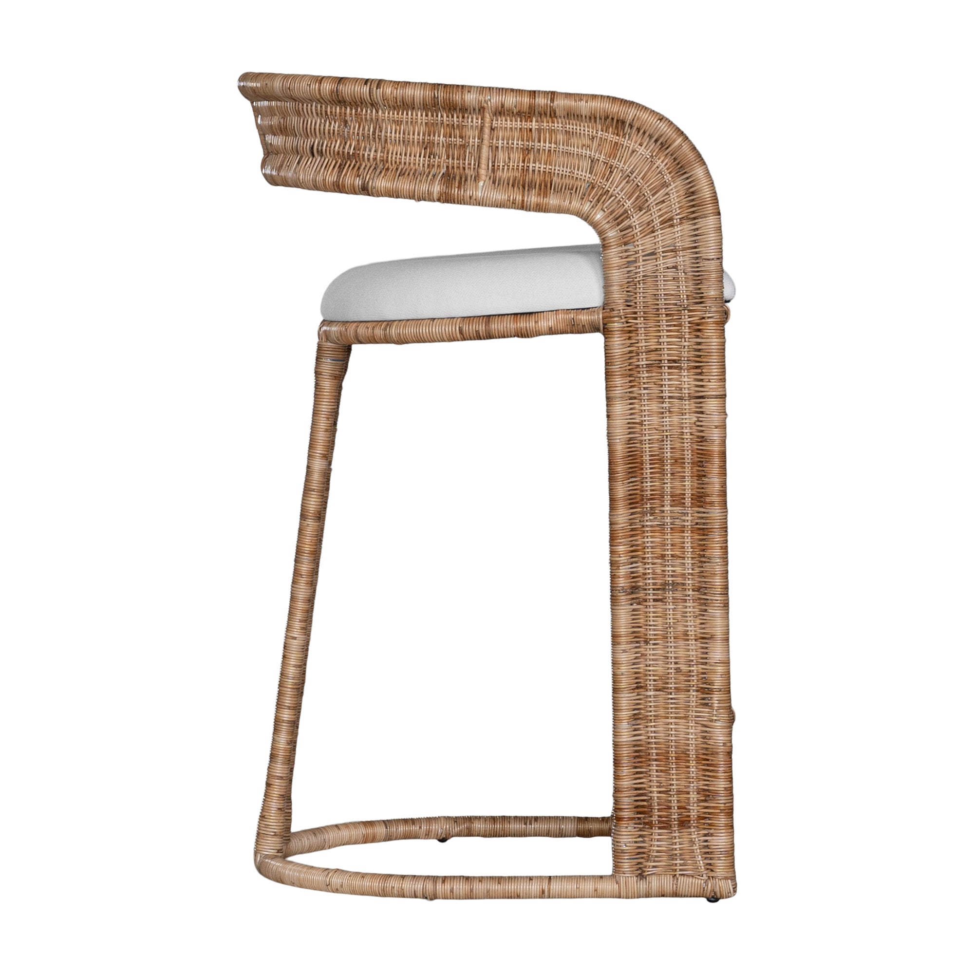 Jamila Cane Webbing Barchair Natural - KULALA Living