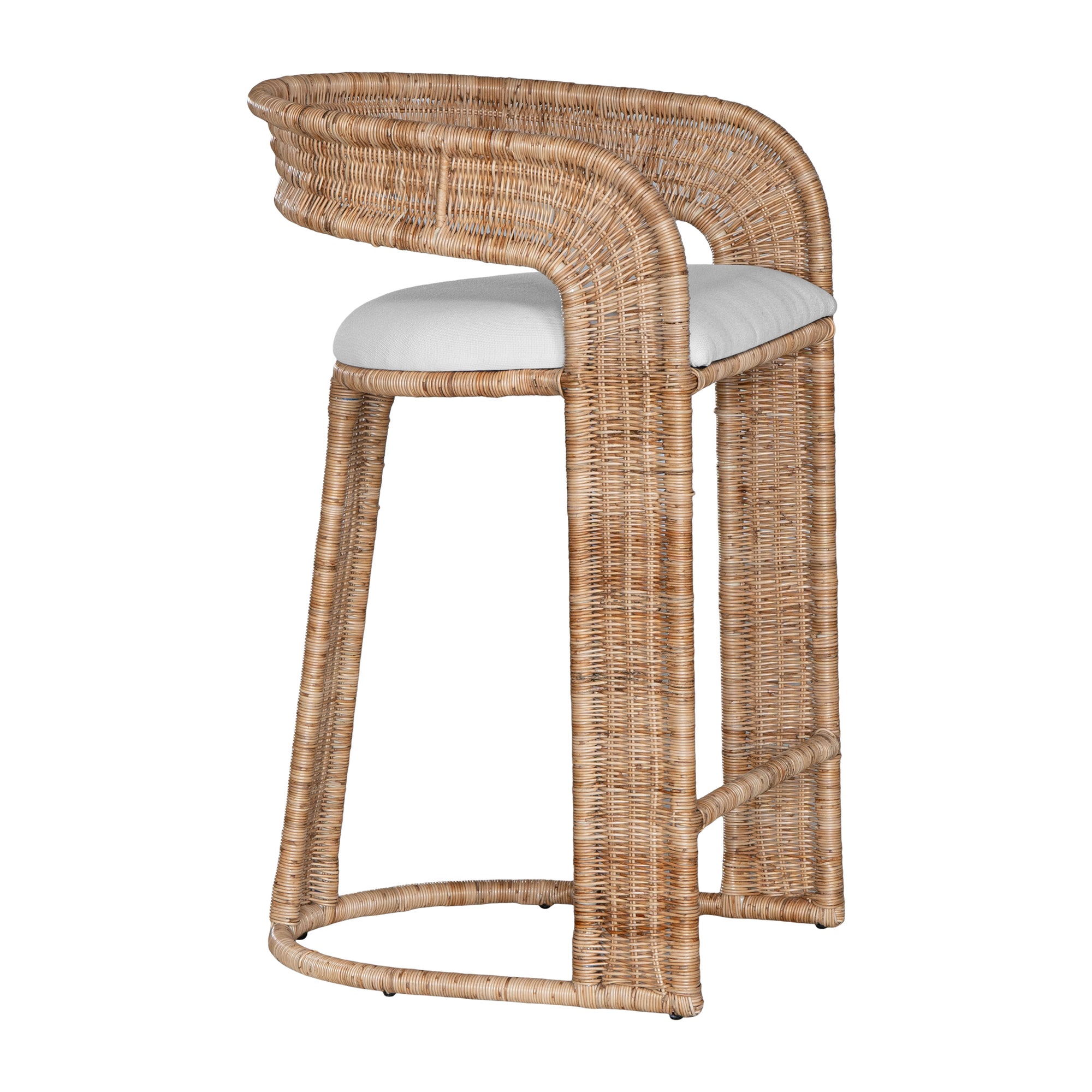 Jamila Cane Webbing Barchair Natural - KULALA Living