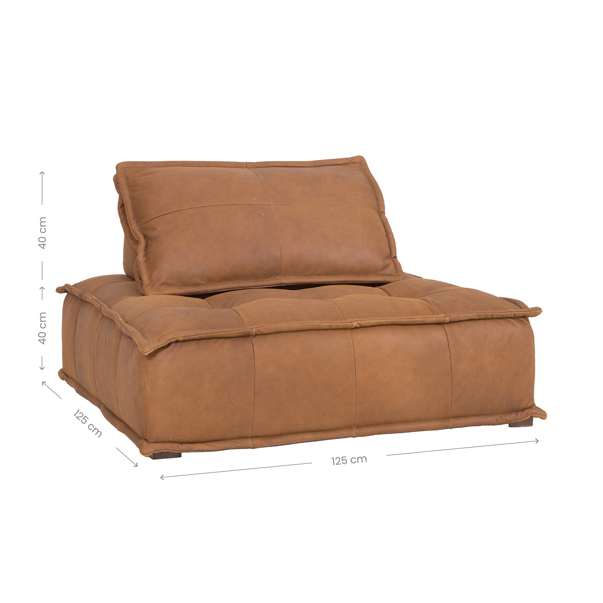 Johnson One Seater Modular Sofa Leather - KULALA Living