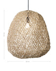 Joji Banana Leaf Pendant Natural - KULALA Living