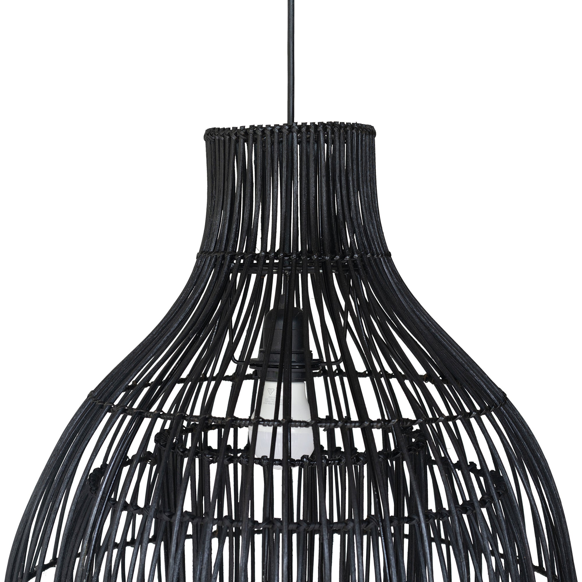 Juuma Rattan Pendant Black - KULALA Living