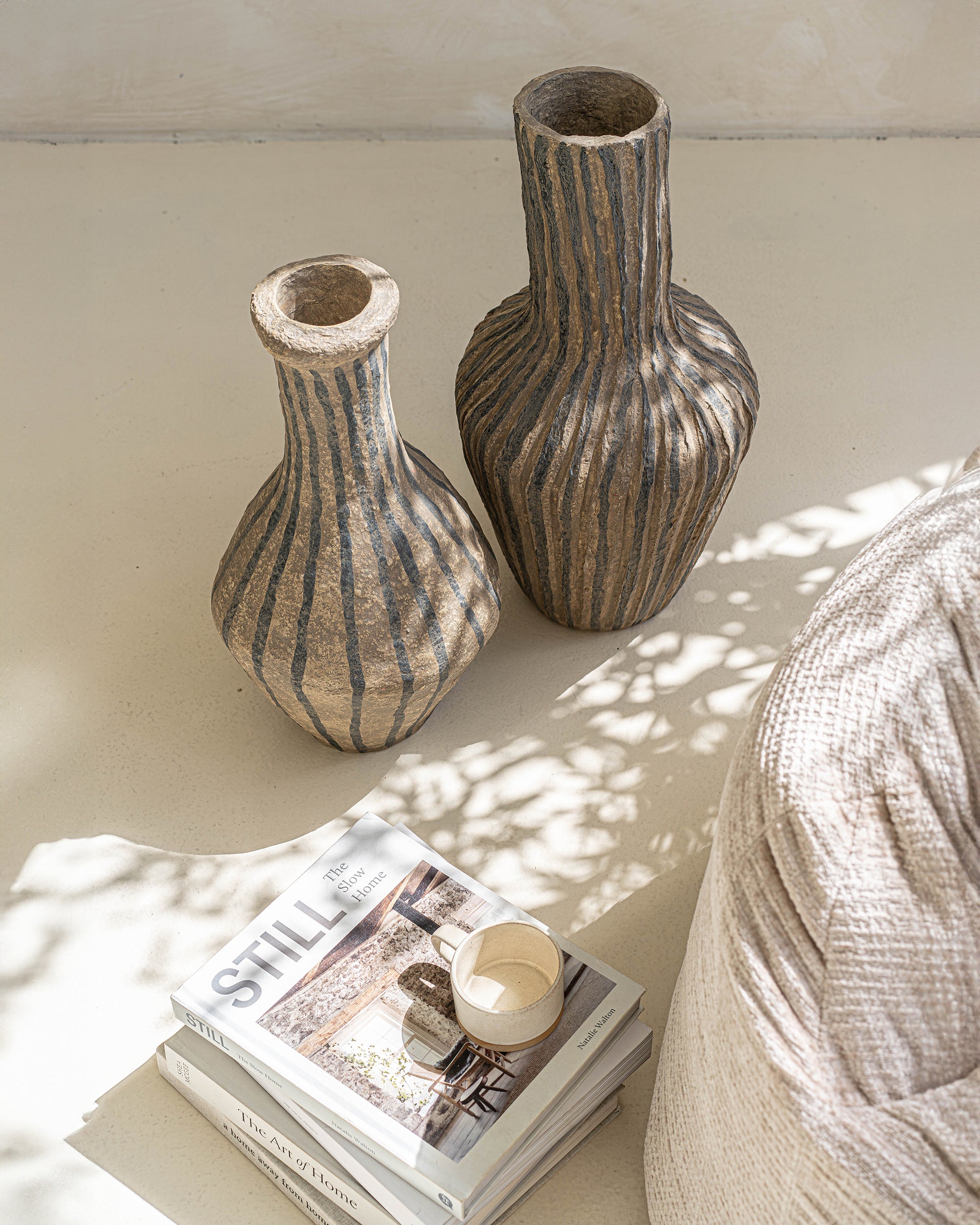 Punda Paper Mache Angled Vase