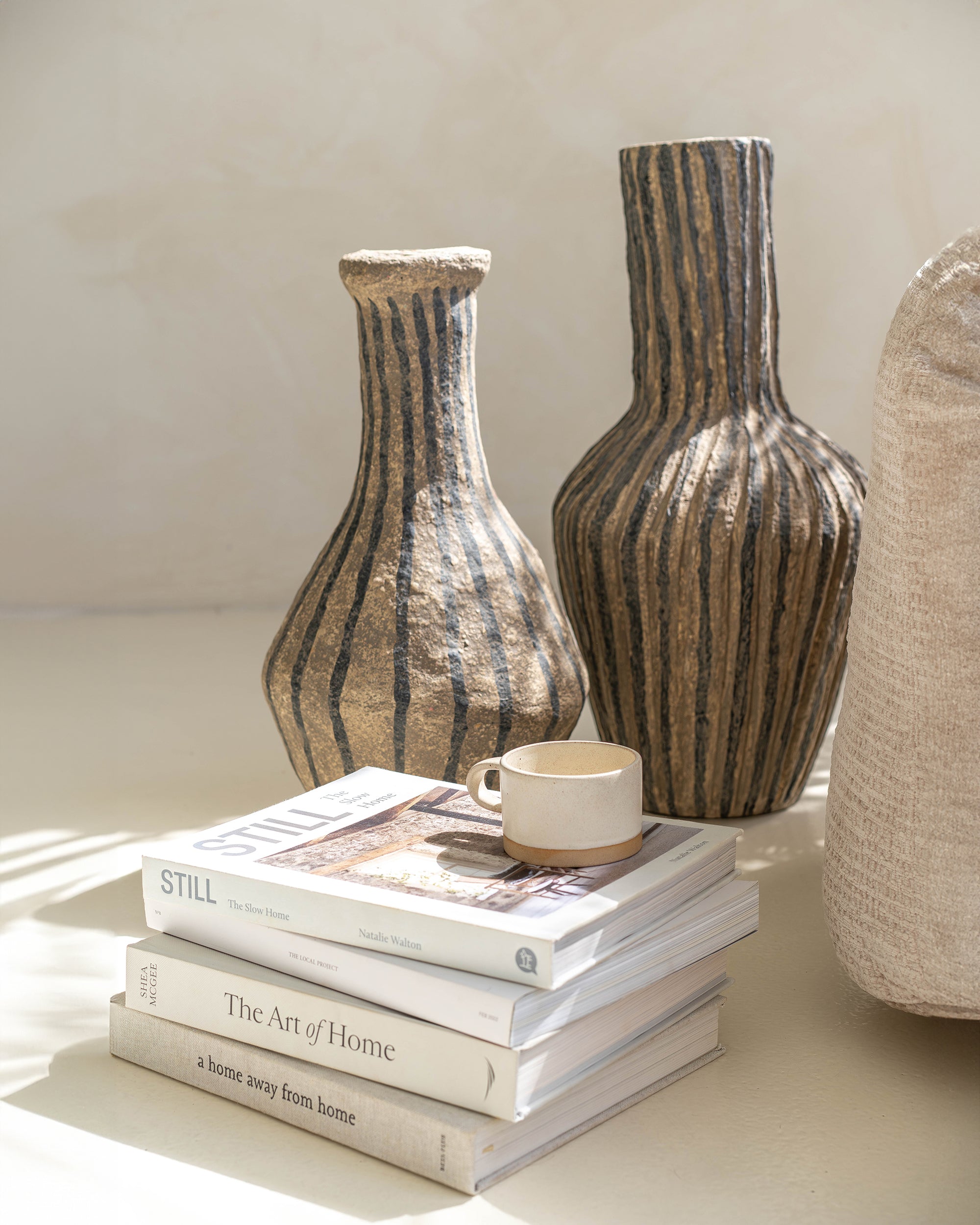 Punda Paper Mache Angled Vase