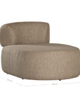 Kabelo Outdoor Fabric Lounger Latte