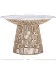 Boathouse Aluminium & Rope Outdoor Dining Table