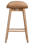 Kai Leather and Solid Oak Barstool