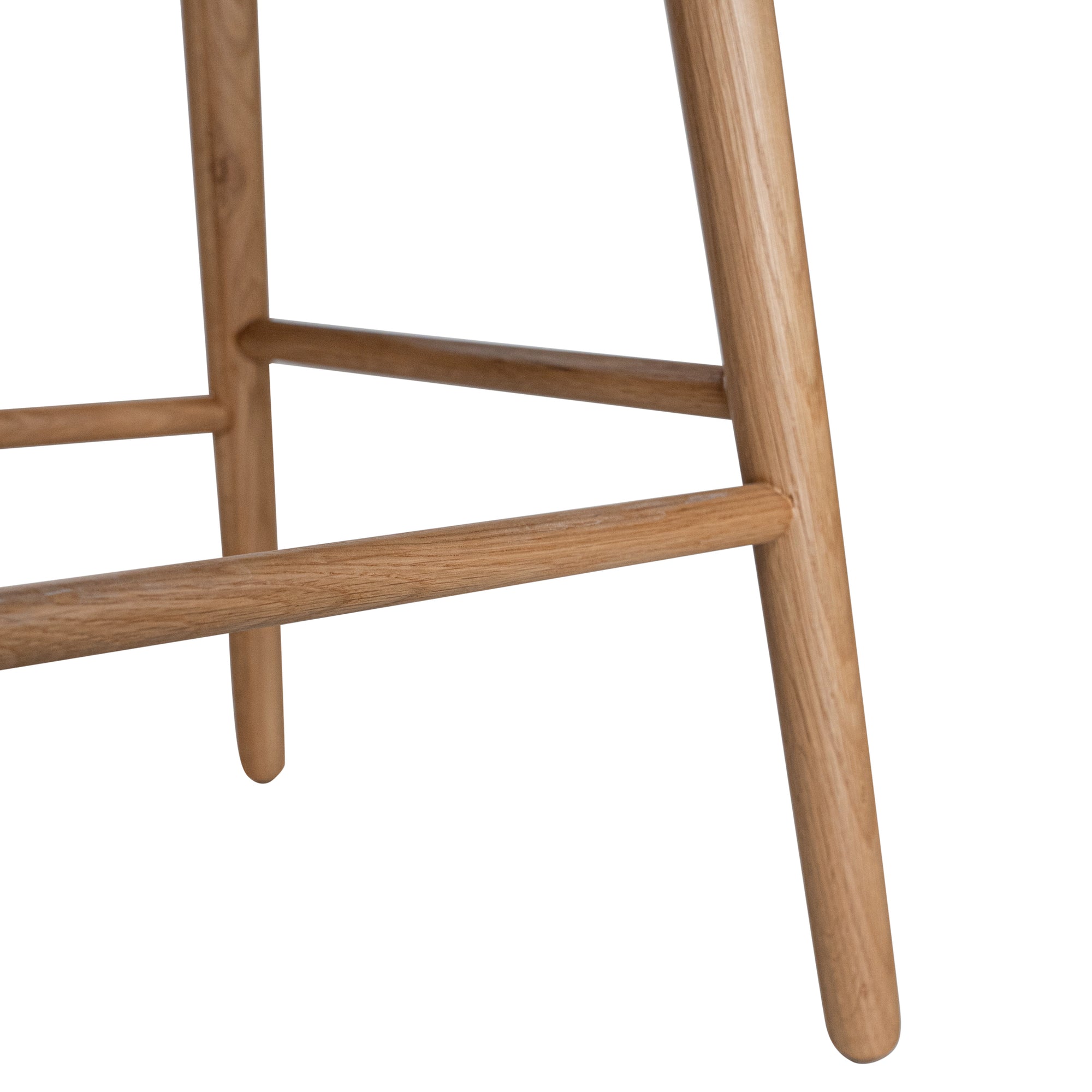 Kai Leather and Solid Oak Barstool - KULALA Living