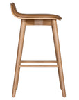 Kai Leather and Solid Oak Barstool