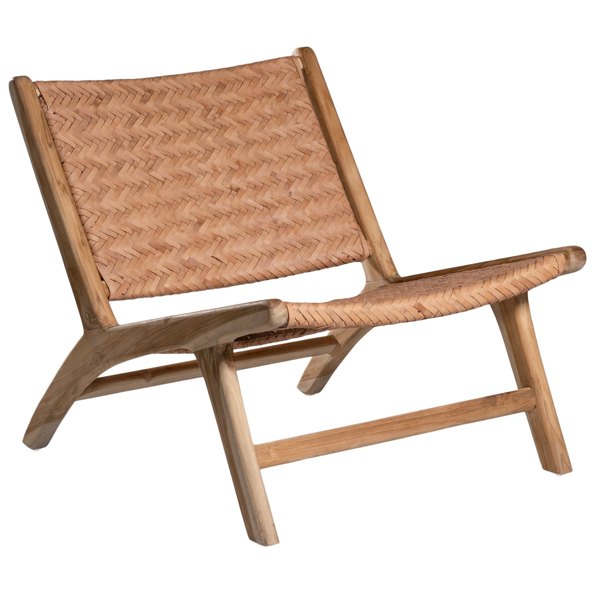 Kakadu Leather Weave Occasional Chair - KULALA Living