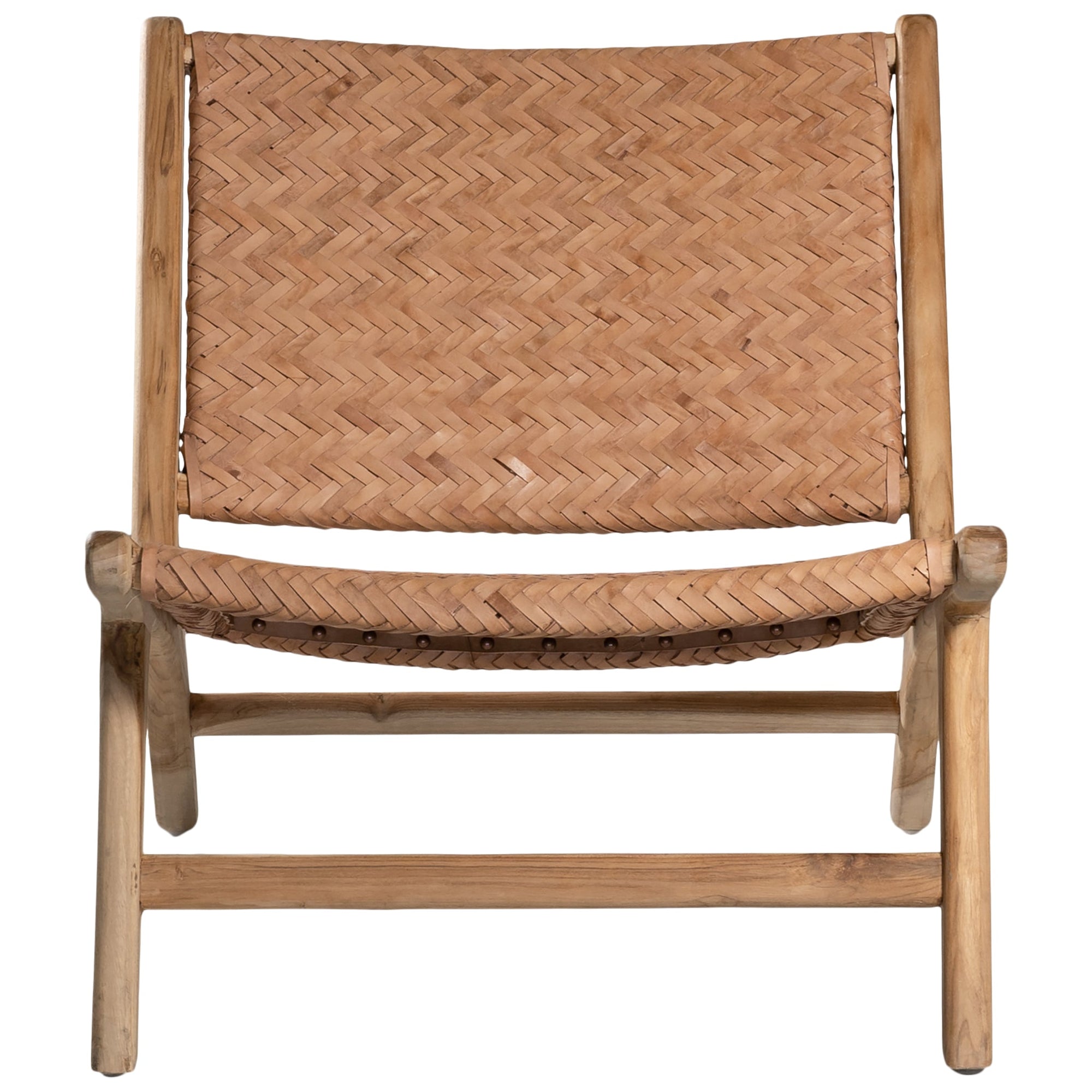 Kakadu Leather Weave Occasional Chair - KULALA Living